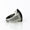 Bague pierre noire