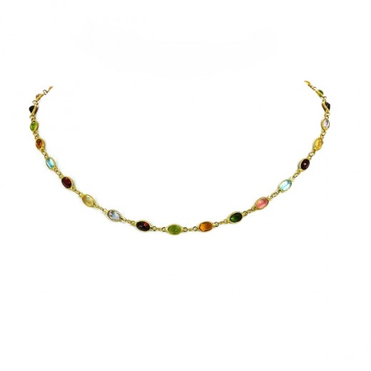 Collier pierres précieuses