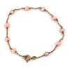 Bracelet avec perles roses