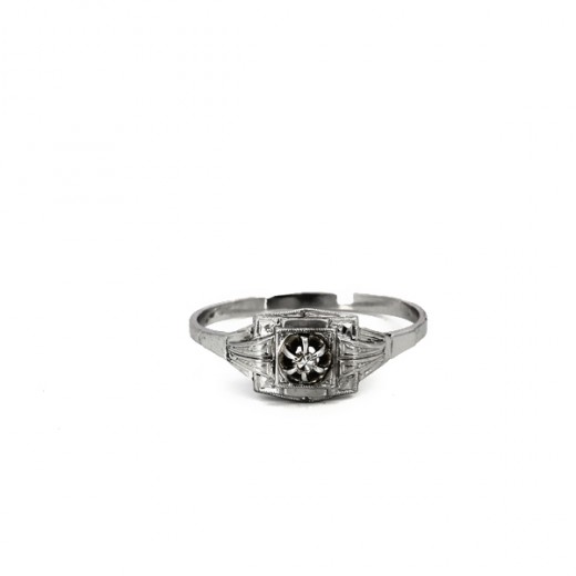 Bague diamants en or blanc 18k