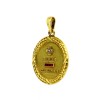 Médaille d'amour ancienne rubis diamants