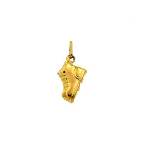 Pendentif chaussure en or jaune