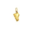 Pendentif chaussure en or jaune