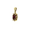 Pendentif rubis et diamants en or jaune