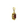 Pendentif rubis et diamants en or jaune