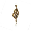 Pendentif volutes perles en or jaune