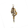 Pendentif volutes perles en or jaune