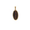 Pendentif cabochon oeil du tigre