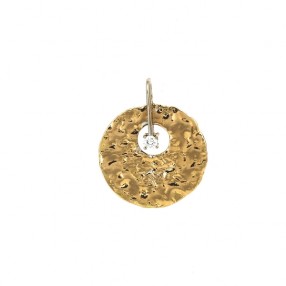 Pendentif or et diamants