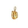 Pendentif citrine en or jaune