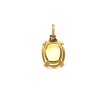 Pendentif citrine en or jaune