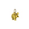 Pendentif Hippopotame en or jaune
