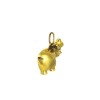 Pendentif Hippopotame en or jaune