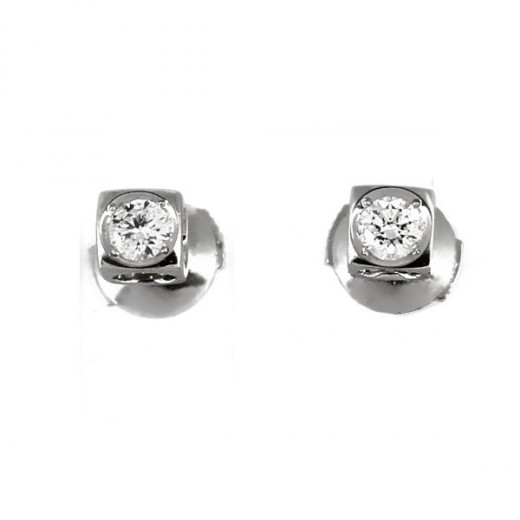 Boucles d'oreilles clous diamants