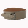 Ceinture Hermès mixte Casual Romy en cuir de veau swift étoupe