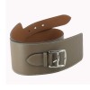 Ceinture Hermès mixte Casual Romy en cuir de veau swift étoupe