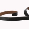 Ceinture Hermès H en cuir noir/ gold