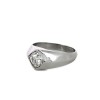 Bague avec diamant en or blanc 18k