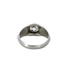 Bague avec diamant en or blanc 18k