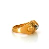 Bague diamant en or jaune ajouré 18k