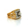 Bague diamants en or jaune 18k