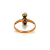 Bague 2 perles et diamant