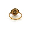 Bague rose de diamants en or jaune 18k