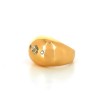 Bague avec diamant en or jaune 18k