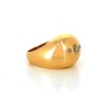 Bague avec diamant en or jaune 18k