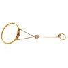 Ensemble bague bracelet diamants en or jaune 18k
