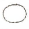 Bracelet ligne en diamants et or blanc 18 k