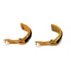 Boucles d'oreilles Hermès en émail et plaqué or