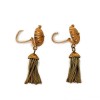 Boucles d'oreilles 1950' Pompon en or jaune