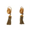 Boucles d'oreilles 1950' Pompon en or jaune