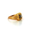 Bague diamants en or jaune 18k