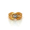 Bague diamants en or jaune 18k
