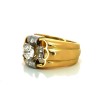 Bague diamant en or jaune 18k