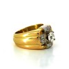 Bague diamant en or jaune 18k