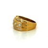 Bague en or jaune 18k avec diamants