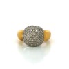 Bague diamantée en or jaune 18k