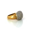 Bague diamantée en or jaune 18k