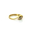 Bague diamants en or jaune 18k