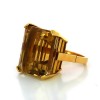 Bague pierre jaune