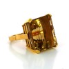 Bague pierre jaune