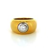 Bague diamant en or jaune 18k