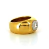 Bague diamant en or jaune 18k