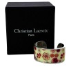 Bracelet Christian Lacroix en émail et métal argenté