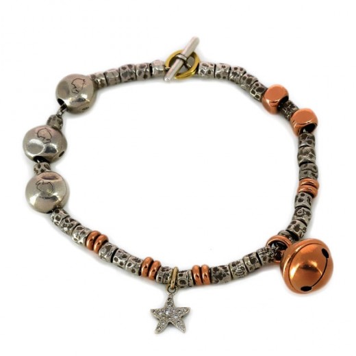 Bracelet Dodo Pomellato en argent et or