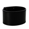 Bracelet Hermès Kelly Dog en cuir noir