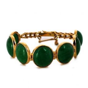 Bracelet pierres vertes